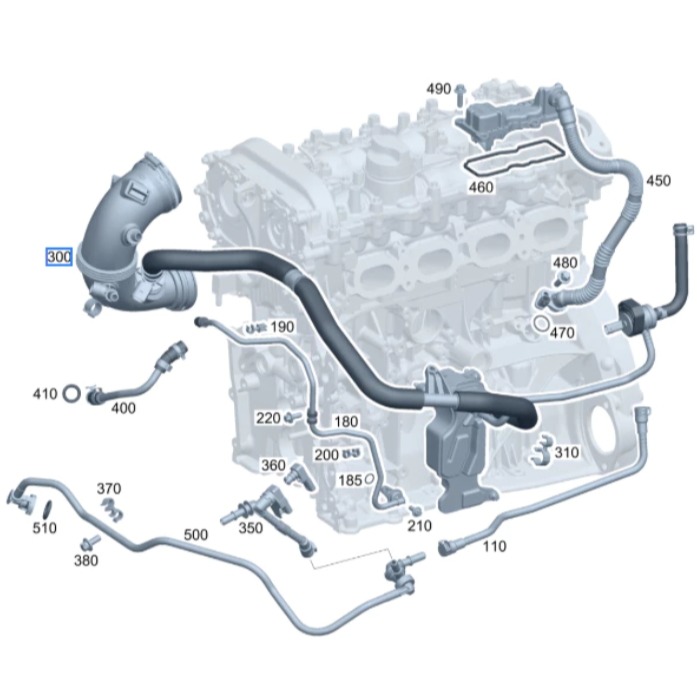 賓士 M274 CLS 空氣軟管 總成 含油水分離器 W205 W213 GLC 2740905600-細節圖7