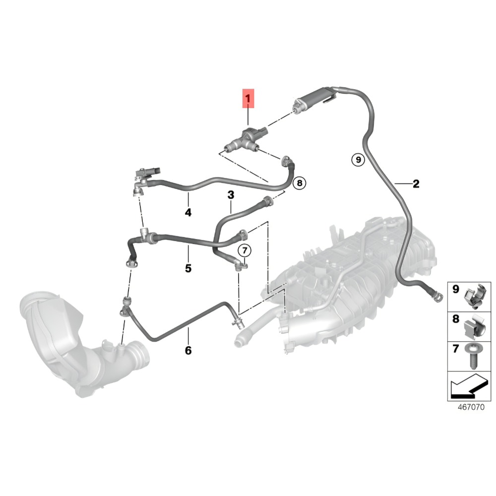 BMW F20 F30 活性碳罐電磁閥 13907643106 F36 G01 G05 G07 G11 G14 G20-細節圖6