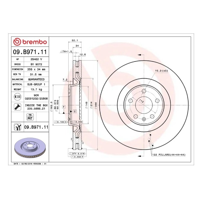 奧迪 A6 A7 A8 前 煞車盤 4H0615301K 09B97111 4H0615301R 4H0615301F-細節圖3