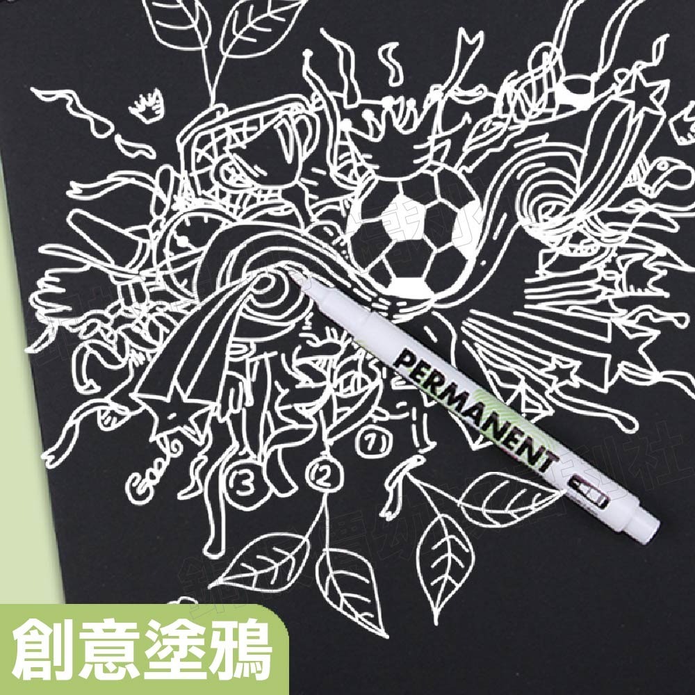 (現貨)油性白色記號筆 白色筆 塗鴉筆 高光筆 勾線筆 補漆馬克筆 相片塗鴉筆 1mm麥克筆【銅板價生活福利社】-細節圖4