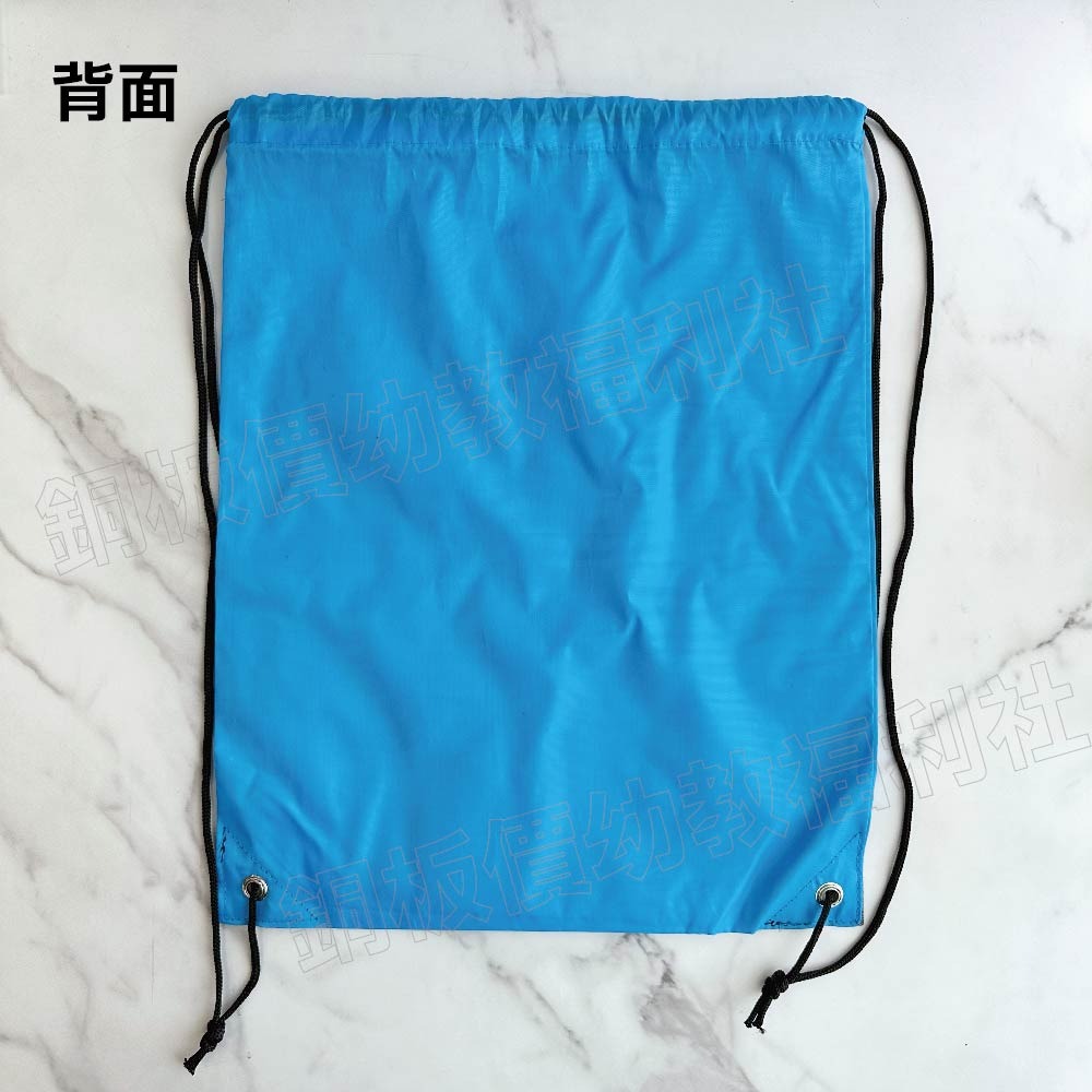 (現貨)抽繩背包 尼龍背包 束口背包 防水尼龍束口後背包 游泳包 運動健身旅遊户外 折疊背包【銅板價幼教福利社】-細節圖5