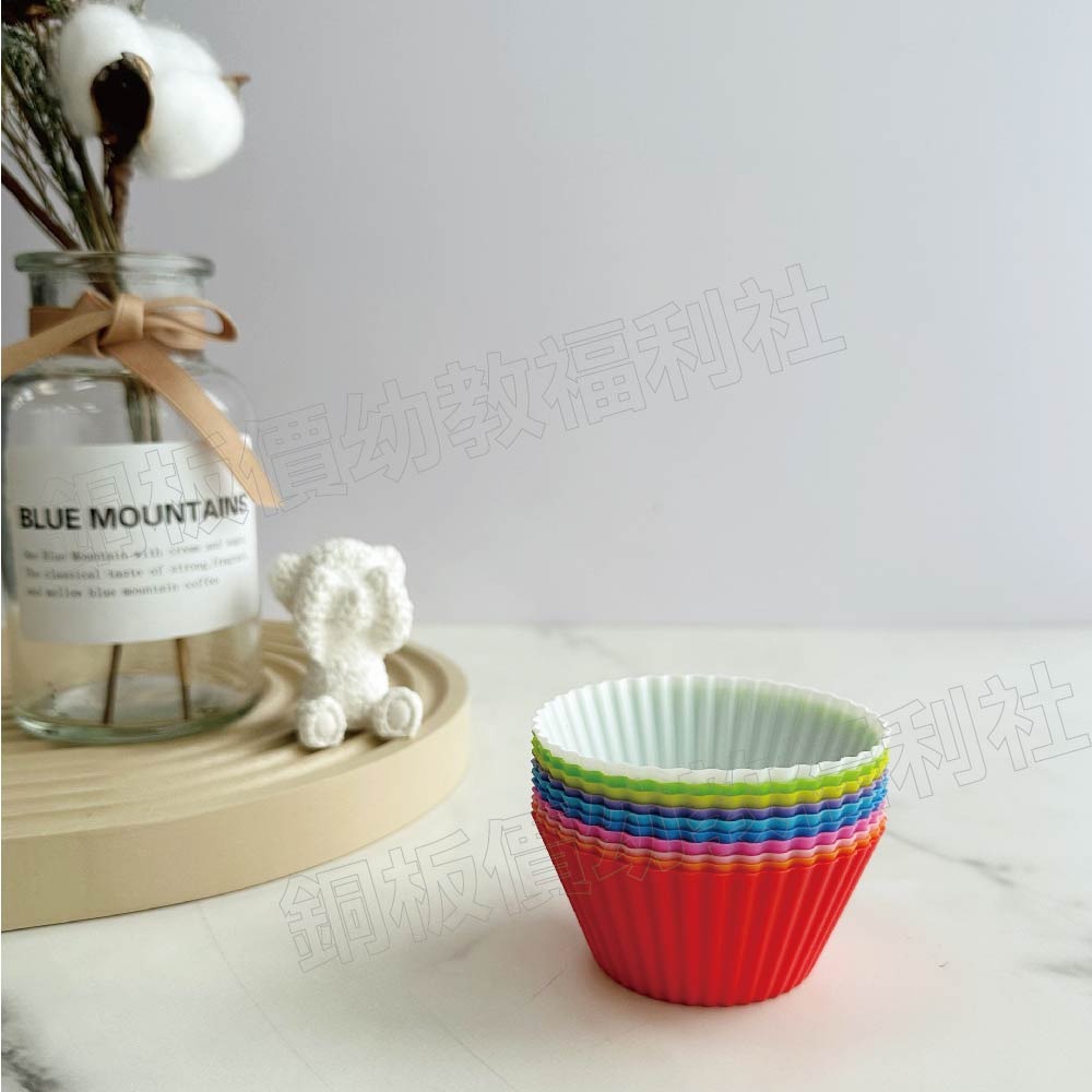 (現貨)馬芬蛋糕分類杯 彩虹杯 彩虹碗 分類碗 分色碗 蒙式教具 烘焙蛋糕 馬芬杯 矽膠模具 [銅板價幼教福利社]-細節圖3