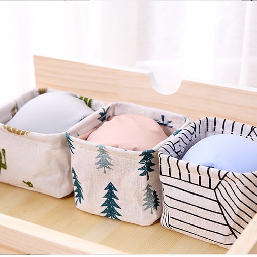 (現貨)棉麻收納籃 置物籃 收納小物 整理空間【銅板價幼教福利社】-細節圖2