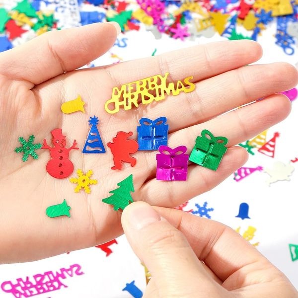 (現貨)聖誕系亮片 聖誕美勞 聖誕素材 聖誕裝飾亮片 節慶素材 手作素材 美勞材料【銅板價幼教福利社】-細節圖2