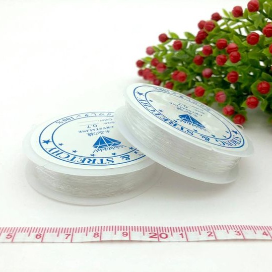 (現貨)串珠水晶線 一組五捲 串珠繩 穿珠子手鏈 【銅板價幼教福利社】-細節圖3