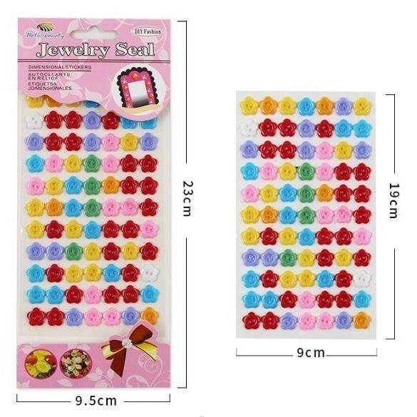 (現貨)彩色鈕扣貼紙  鈕扣貼 鈕扣貼畫 美勞材料 手作材料 手工藝 DIY 勞作 美勞 裝飾【銅板價幼教福利社】-細節圖2