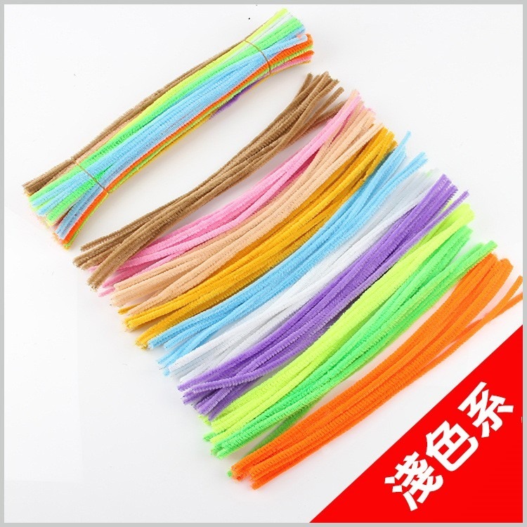 (現貨)彩色毛根 200根 美勞材料 手作材料 手工藝 DIY 勞作 美勞 【銅板價幼教福利社】-細節圖3