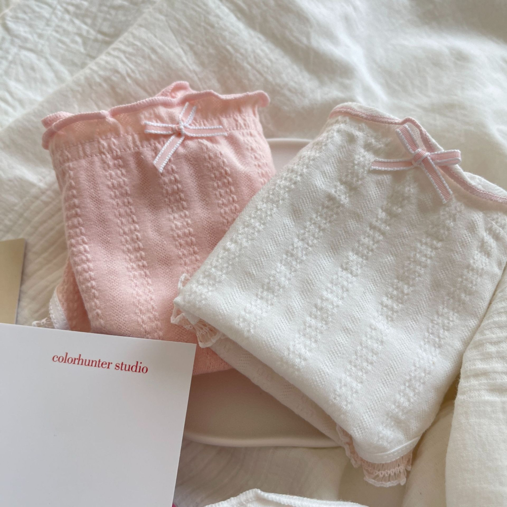 日系可愛少女內褲 女生內褲 中低內褲柔軟舒適 少女內褲 三角內褲流行內褲棉內褲可愛內褲 蝴蝶結 小紅書同款 STARS-細節圖3