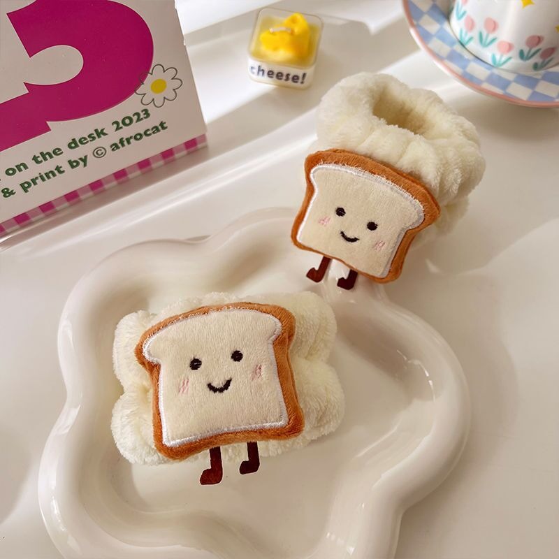 特價!可愛卡通洗臉手腕帶防濺水 束髮帶 珊瑚絨手腕帶 防濕身洗臉神器 洗臉髮帶  手環套 洗漱吸汗 STARS-細節圖7