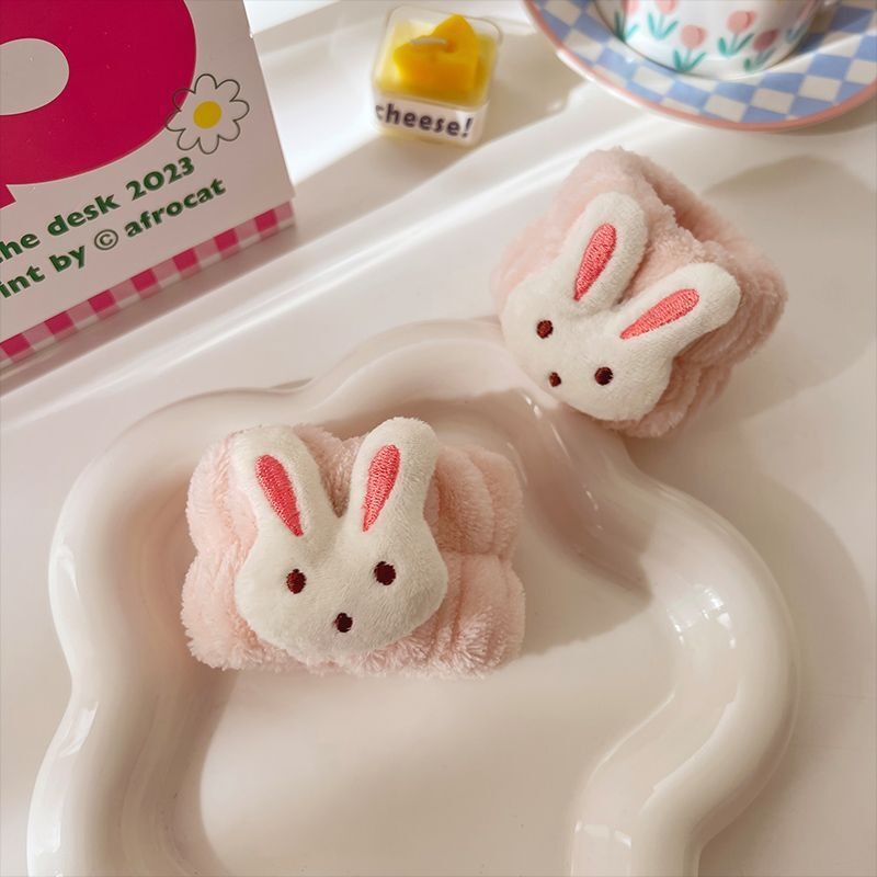 特價!可愛卡通洗臉手腕帶防濺水 束髮帶 珊瑚絨手腕帶 防濕身洗臉神器 洗臉髮帶  手環套 洗漱吸汗 STARS-細節圖11