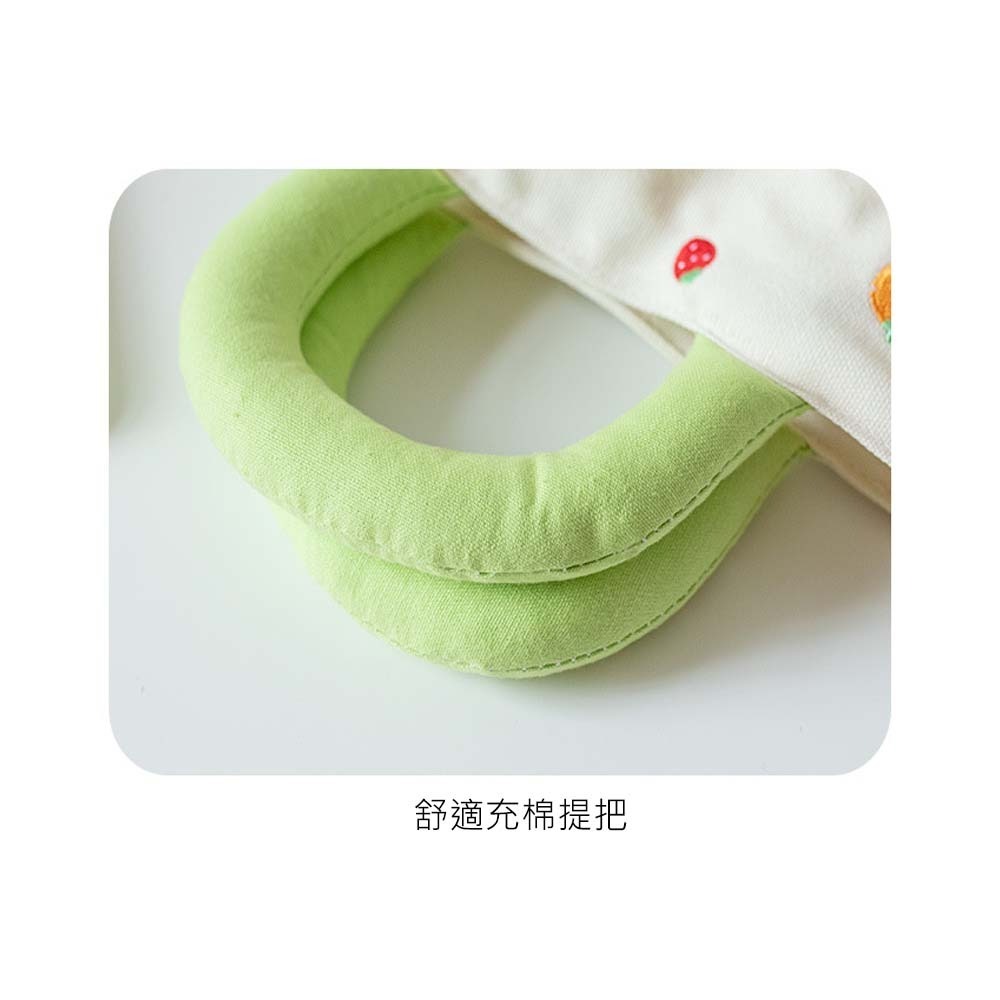 【星辰】可愛撞色包 日系包 多巴胺撞色包 手提包 手提袋 手提帆布包 女學生 兒童可愛拼色 充棉 繡花 手拎 小布包-細節圖5