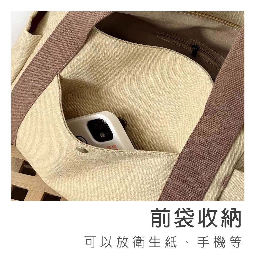 【星辰】日系簡約帆布包 托特包 手提包 大中小款包包 單肩手提包 大容量包包 簡約帆布包 帆布包 通勤包包 ins風帆布-細節圖4