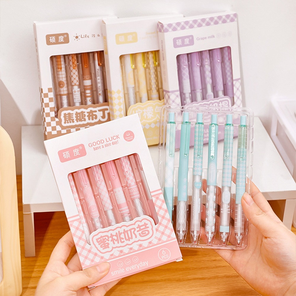 【星辰】盒裝大容量ST速乾中性筆 學生高顏值 按動筆套裝 0.5mm 刷題筆 寫筆記 寫功課-細節圖7