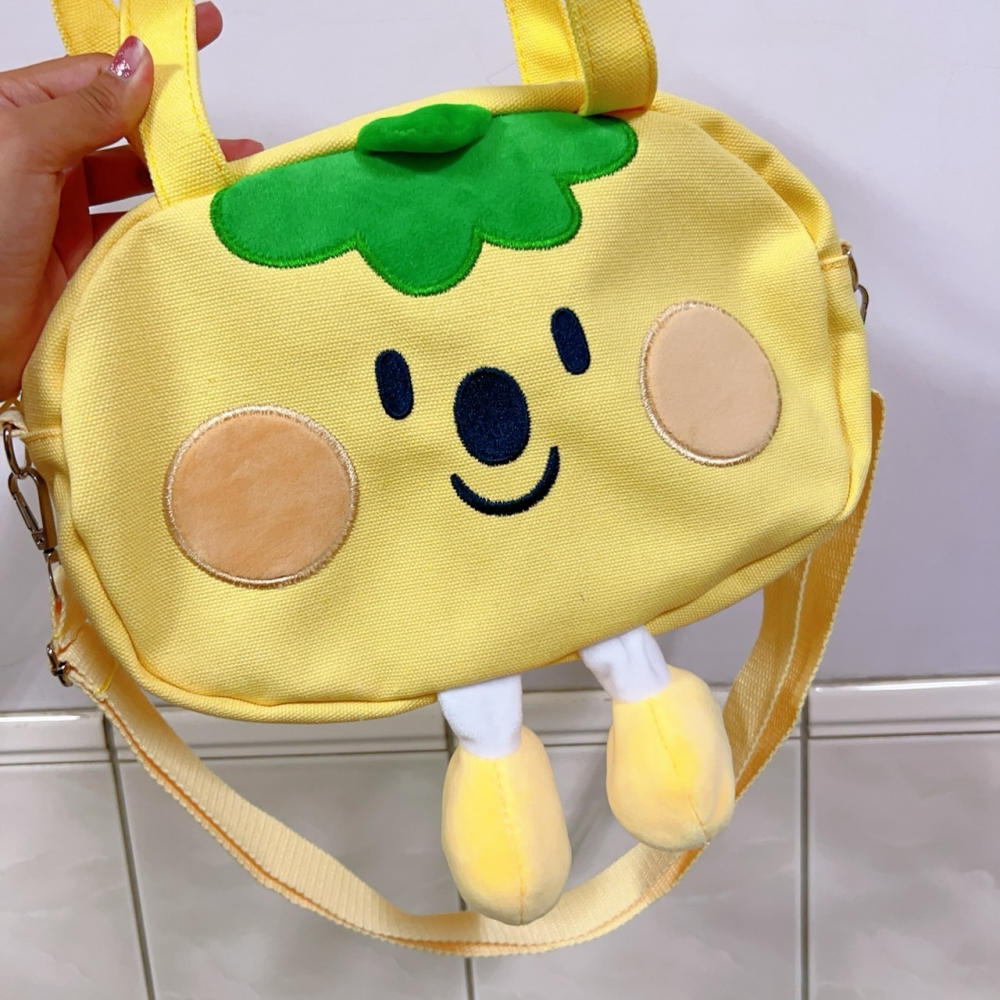 【星辰】番茄兩用帆布包 日系ins可愛卡通帆布包 女設計感 學生上課包 搞怪女孩 通勤 單肩大包 韓系帆布包 ins包-細節圖11