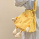 【星辰】起司奶酪包 小紅書同款帆布包 斜挎包 小眾單肩包 搞怪包 可愛包包 高質量平價包包 手提斜挎包 帆布包-規格圖7