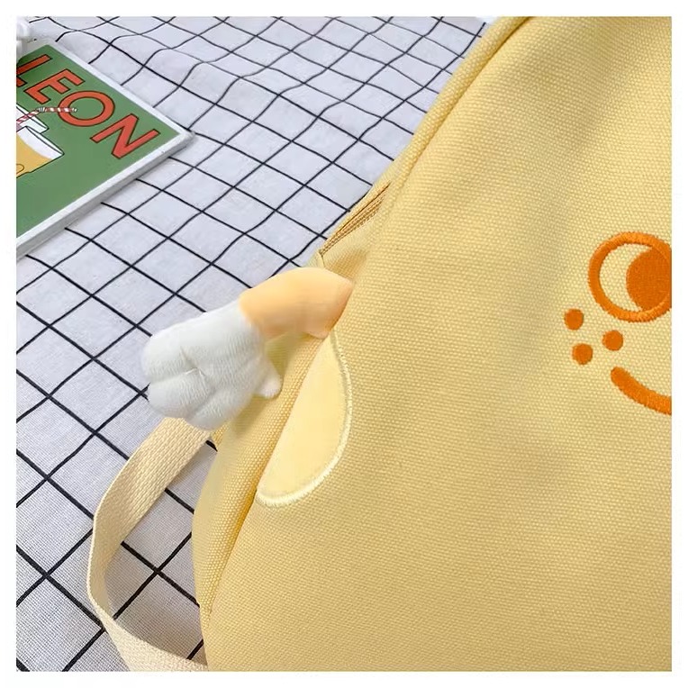 【星辰】起司奶烙造型後背包 雙肩包 可愛卡通 小背包 大容量 校園雙肩背包 女 日系 後背包 搞怪包 小紅書同款-細節圖3