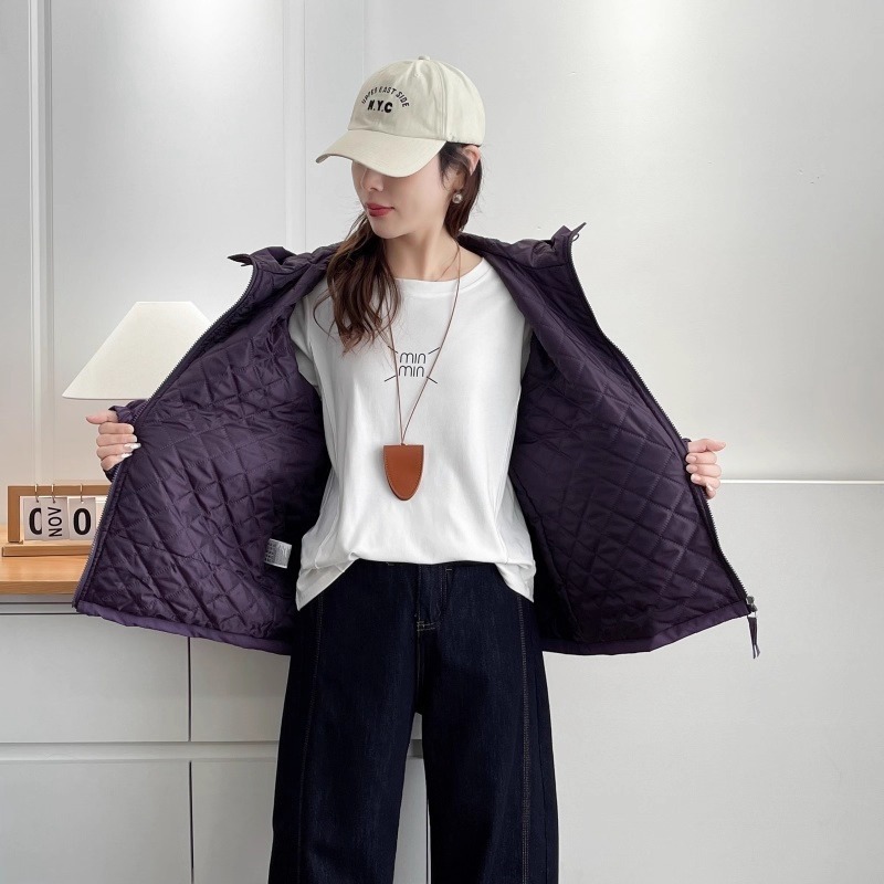 漾貝比【9155775】中大尺碼女裝 韓版弧型車線口袋連帽夾棉保暖衝鋒外套．共2色 (36-52)-細節圖4