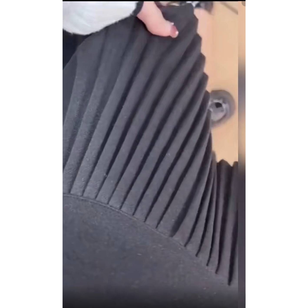 漾貝比【9155782】中大尺碼女裝 俏麗顯瘦百摺內附安全褲針織裙(28-38)-細節圖5