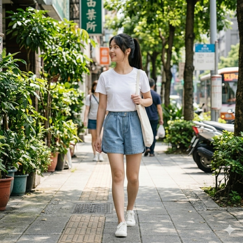 漾貝比【9155887】中大尺碼女裝 輕夏下開叉水洗牛仔短褲(32-47)-細節圖2