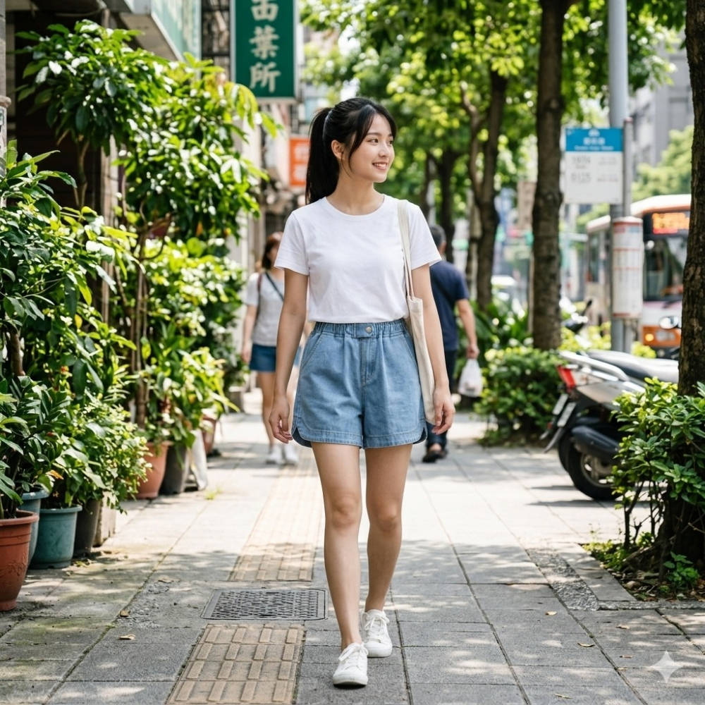 漾貝比【9155887】中大尺碼女裝 輕夏下開叉水洗牛仔短褲(32-47)-細節圖3