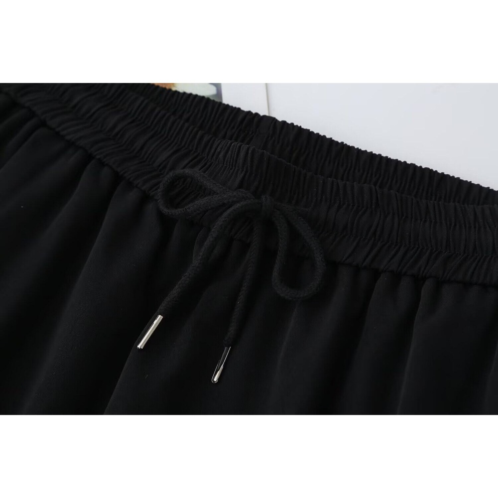 漾貝比【9155950】中大尺碼女裝 高腰修長假兩件八分闊腿裙褲(32-48)-細節圖8
