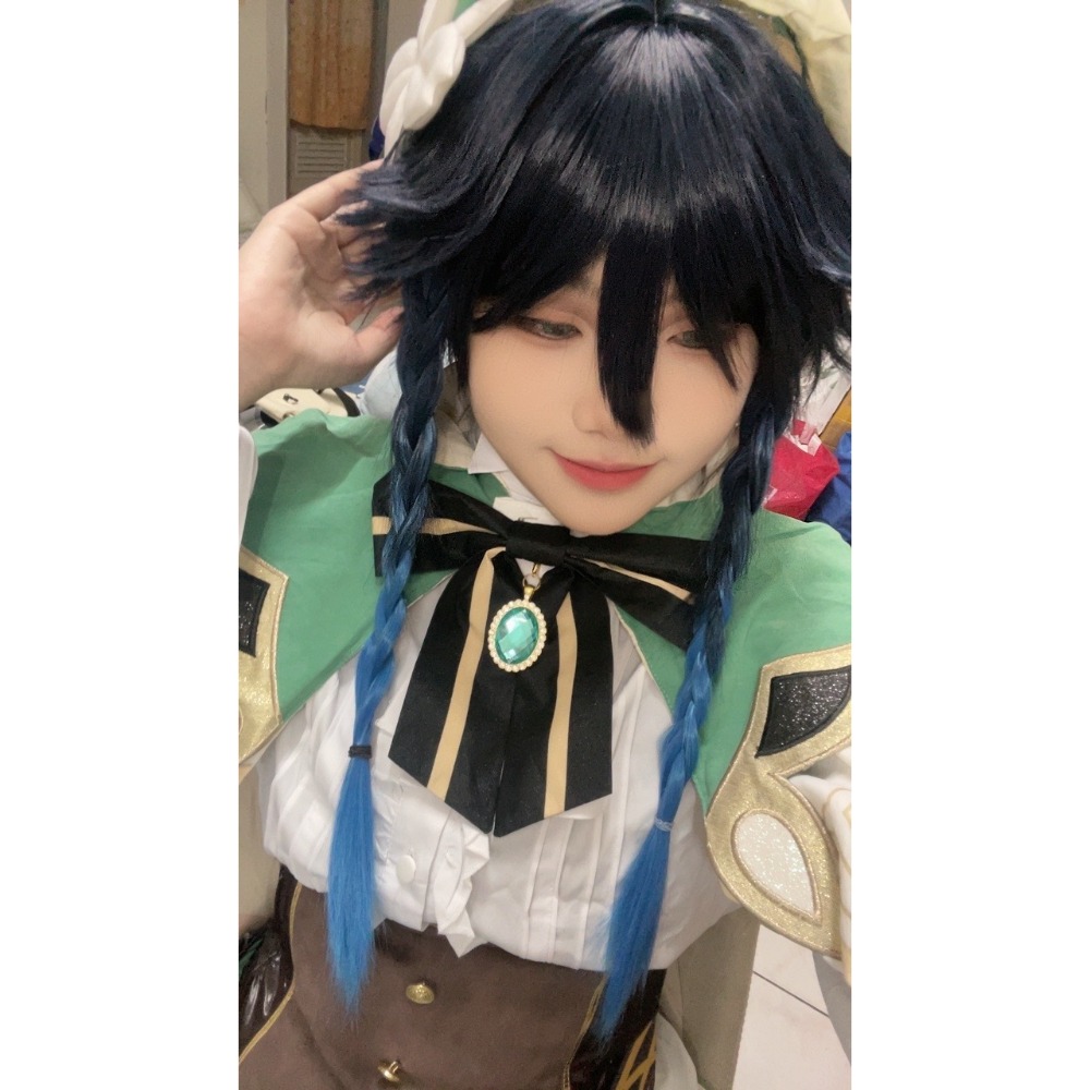 【溫迪】假髮 cosplay 風神 Aoi 漸變 高度還原 原神-細節圖3
