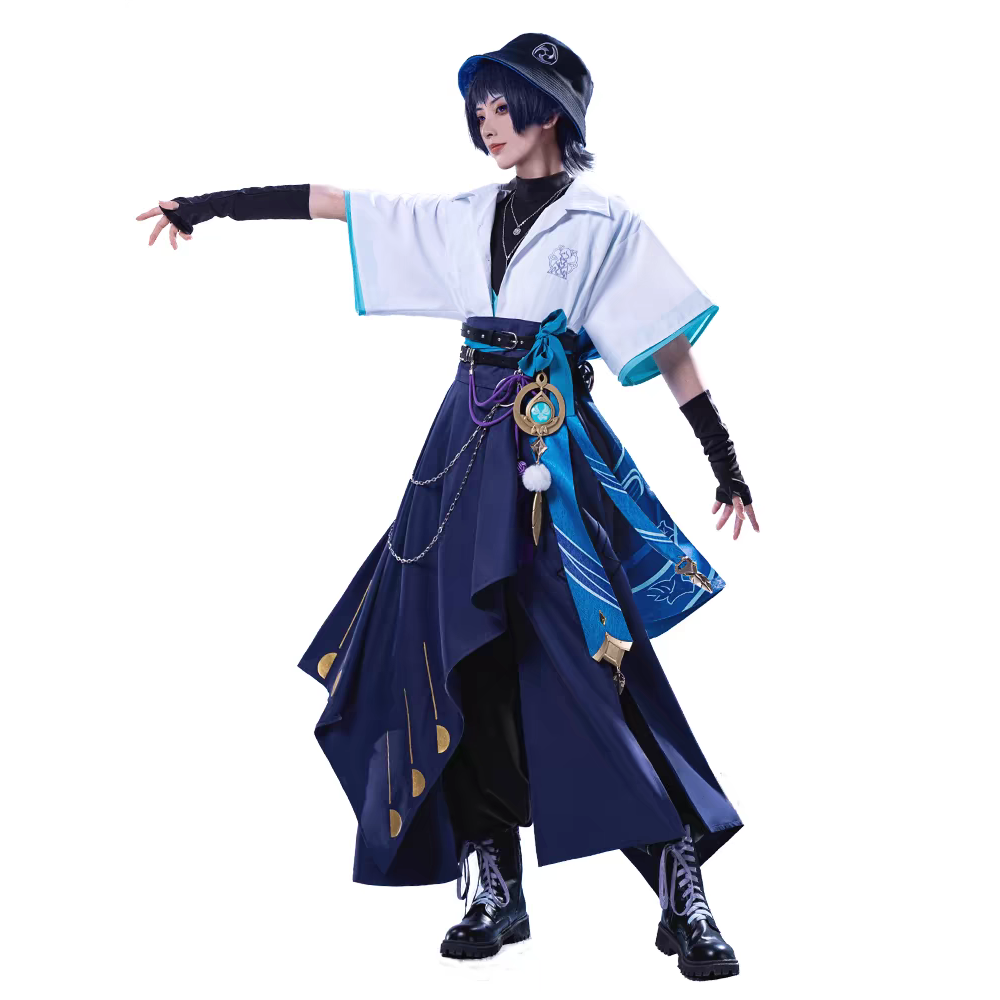 【流浪者】cosplay 日常服 cos 散兵 ‼️金屬配件‼️原神 同人延伸服飾 傾奇者 斯卡拉姆奇 喵屋-細節圖6