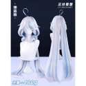 【芙寧娜】假髮 cosplay 加厚髮量 分體式馬尾 三分妄想 原神 芙卡洛斯 銀白 cos-規格圖7