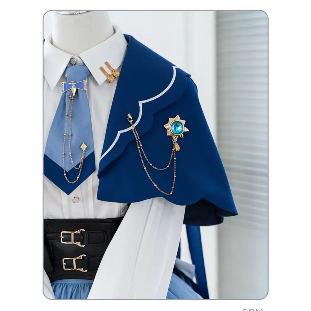 【芙寧娜】cosplay 同人服 原神 cos 芙卡洛斯 水神 喵屋小鋪 芙芙 蘿莉塔-細節圖6