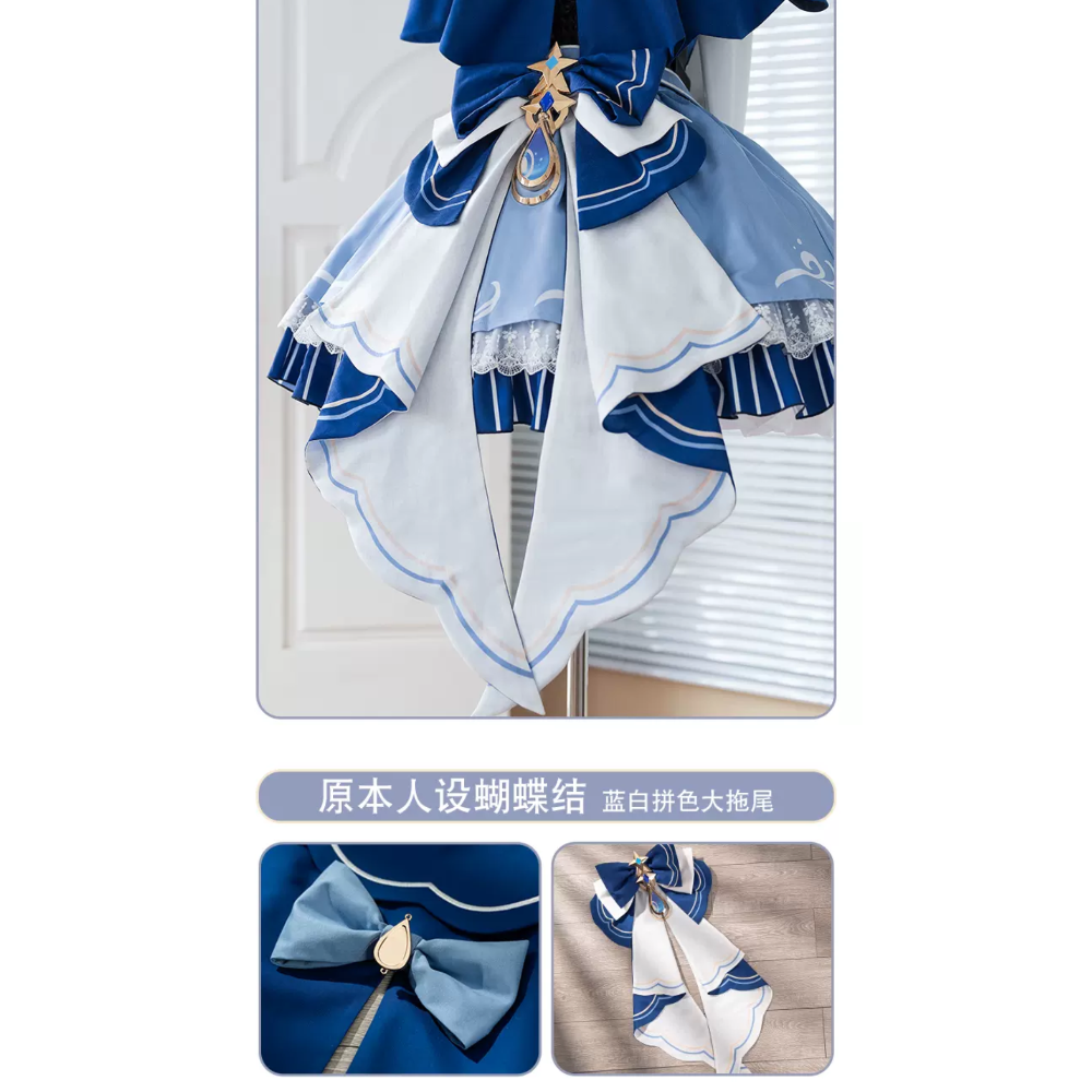 【芙寧娜】cosplay 同人服 原神 cos 芙卡洛斯 水神 喵屋小鋪 芙芙 蘿莉塔-細節圖7