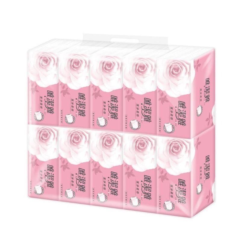 【唯潔雅】免運費 可刷卡 潔淨柔感抽取式衛生紙200抽10包5袋 $899-細節圖2