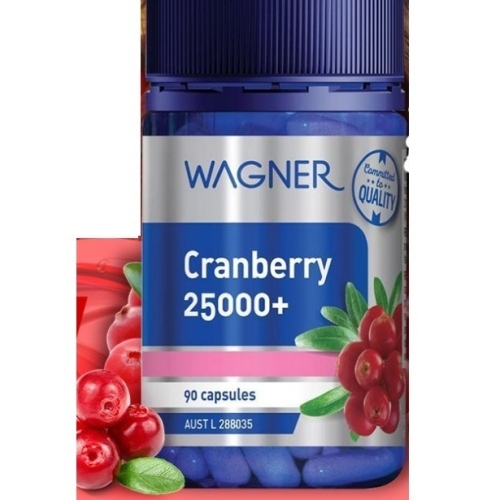 澳洲 Wagner蔓越莓 超濃縮囊25000mg 大容量90粒