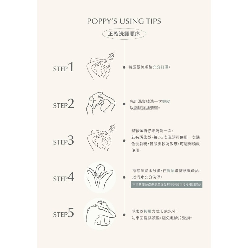 POPPY 柔霧去黃矯色洗髮精 (330mL-細節圖3