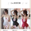 蕾絲花邊開襠連身睡衣-規格圖2
