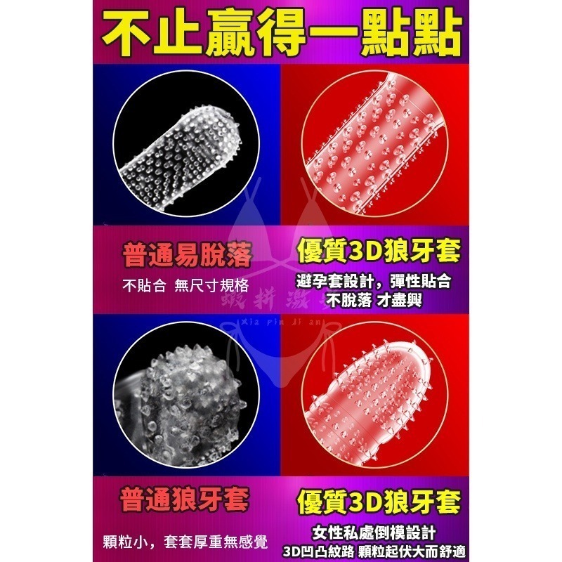 矽膠水晶體延時加強陰莖狼牙套 陰莖加長增粗猛男水晶 重複使用狼牙 套 狼牙 套 老二持久 情趣用品-細節圖7