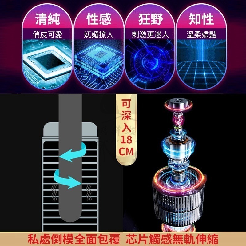 【台灣現貨】電動飛機杯 飛機杯 自慰杯 智能加溫 震動夾吸 飛機杯電動 男用飛機杯 陰莖訓練器 自動飛機杯 情趣用品-細節圖3