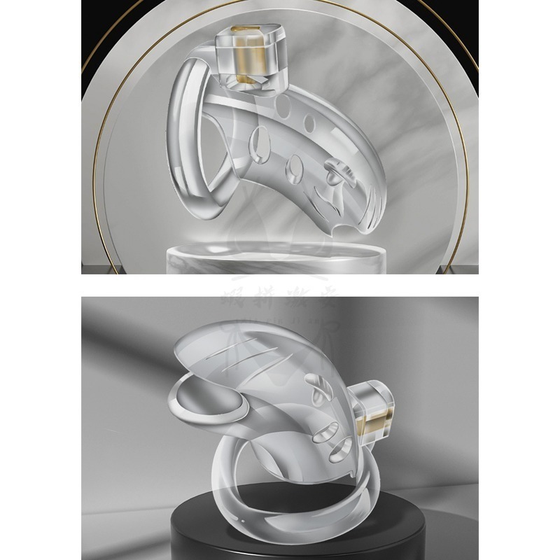 貞操瑣 男用貞操帶 鎖精環 🌈SM 新型卡扣貞操鎖 另類玩具 輕便透氣 透明 情趣 虐待 延時-細節圖9