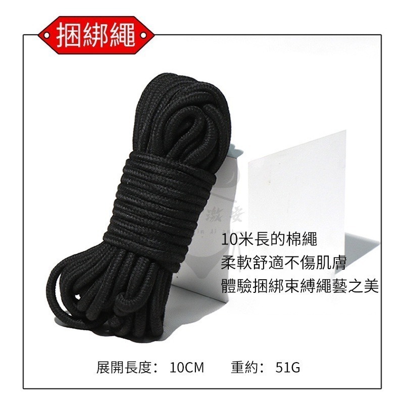 SM用品 手銬鍊圈 SM捆綁十件套 情趣用品 束縛性玩具情趣鞭 口塞乳夾 繩縛情趣捆綁 調情玩具 主奴調教 狗奴調教-細節圖8