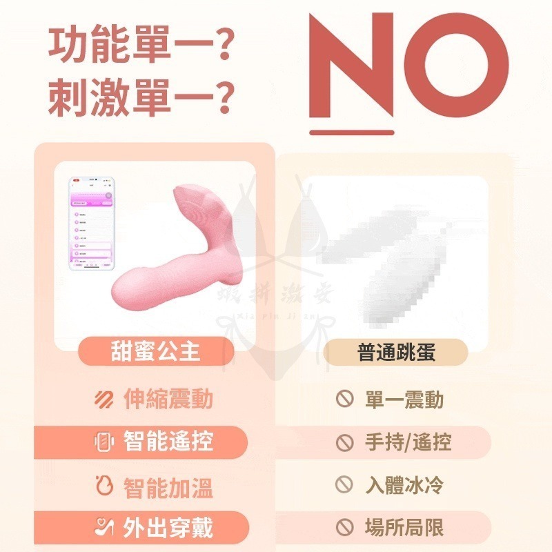 跳蛋 情趣 自慰棒 甜蜜公主伸縮穿戴 隱形穿戴加溫高潮潮吹 情趣用品 陰道震動按摩 潮吹神器  【瘋馬情趣】台灣出貨-細節圖7