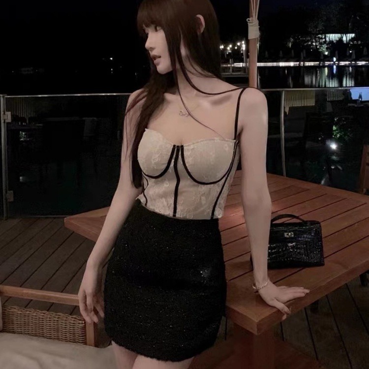 【瘋馬情趣】台灣出貨 性感蕾絲 鏤空小可愛 修身內搭衣-細節圖4