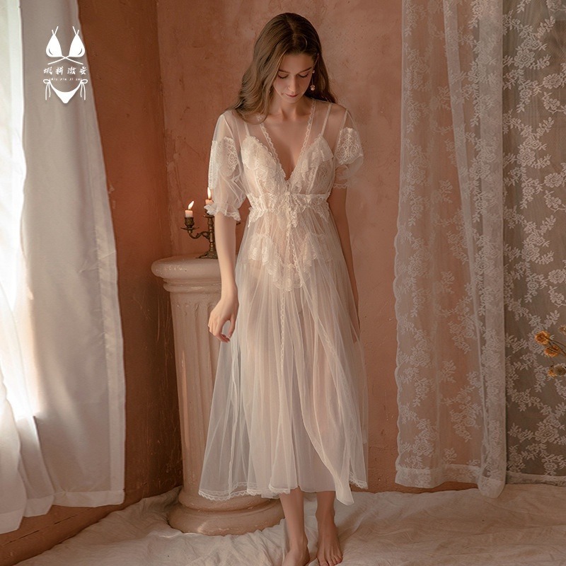 【瘋馬情趣】台灣出貨 宮廷風長款 丁字褲 情趣內衣 性感睡衣 睡衣裙性感睡衣 情趣睡衣 情趣角色服 情趣內褲(開立發票)-細節圖8