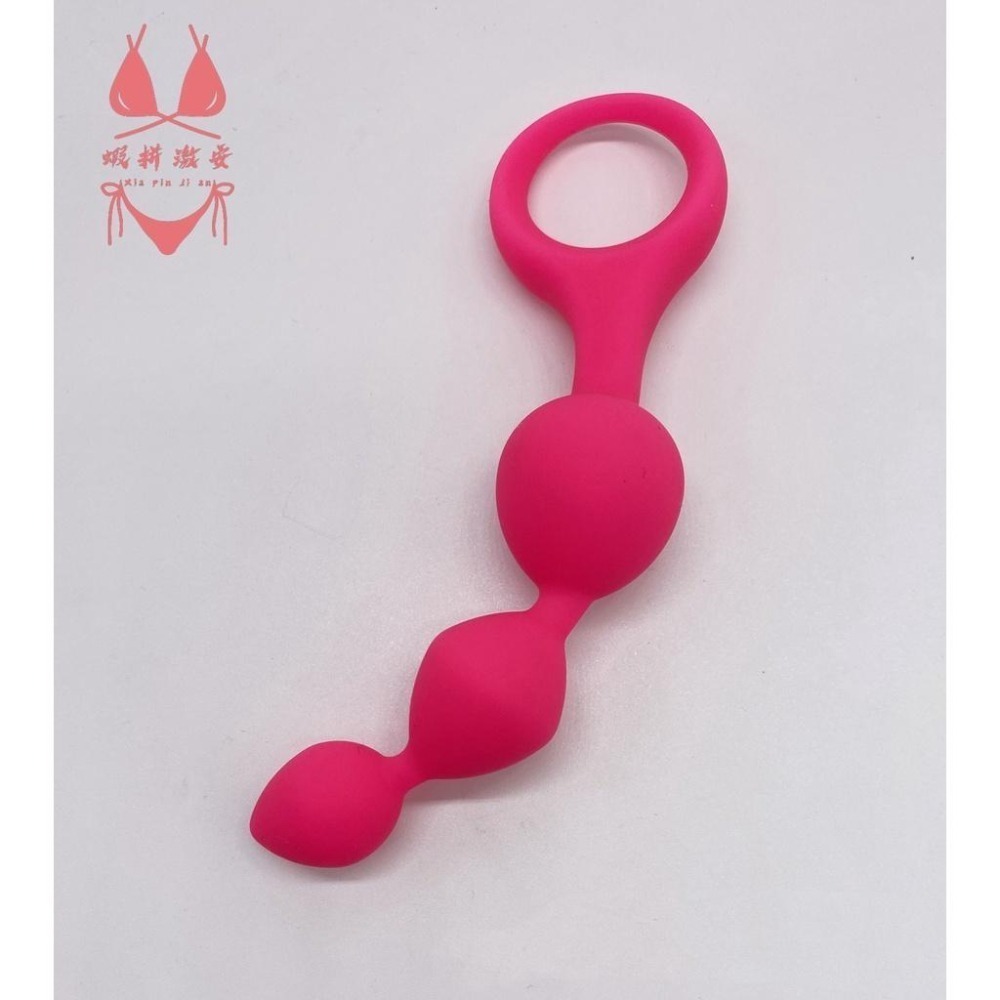 【瘋馬情趣】台灣出貨  矽膠拉珠 拉環肛塞 柔軟彈滑硅膠後庭刺激棒  後庭按摩棒 男同 女同 肛塞 夫妻情趣 情趣商品-細節圖6