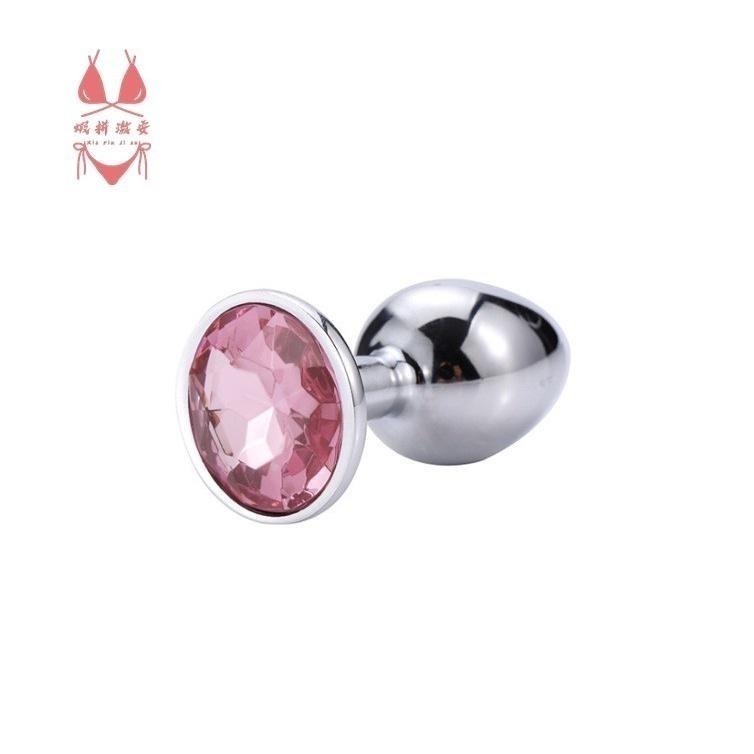 【瘋馬情趣】台灣出貨 金屬鑽石肛塞 柔軟彈滑硅膠後庭刺激棒  後庭按摩棒 男同 女同 肛塞 夫妻情趣 情趣商品-細節圖6