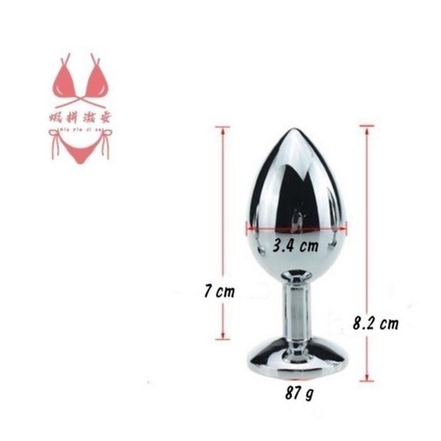 【瘋馬情趣】台灣出貨 金屬鑽石肛塞 柔軟彈滑硅膠後庭刺激棒  後庭按摩棒 男同 女同 肛塞 夫妻情趣 情趣商品-細節圖10