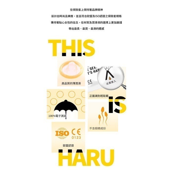 【瘋馬情趣】 HARU保險套 衛生套 避孕套 含春 熱感 熱愛型/熱愛輕薄型/超薄型/G點型 凸點 保險套-細節圖4