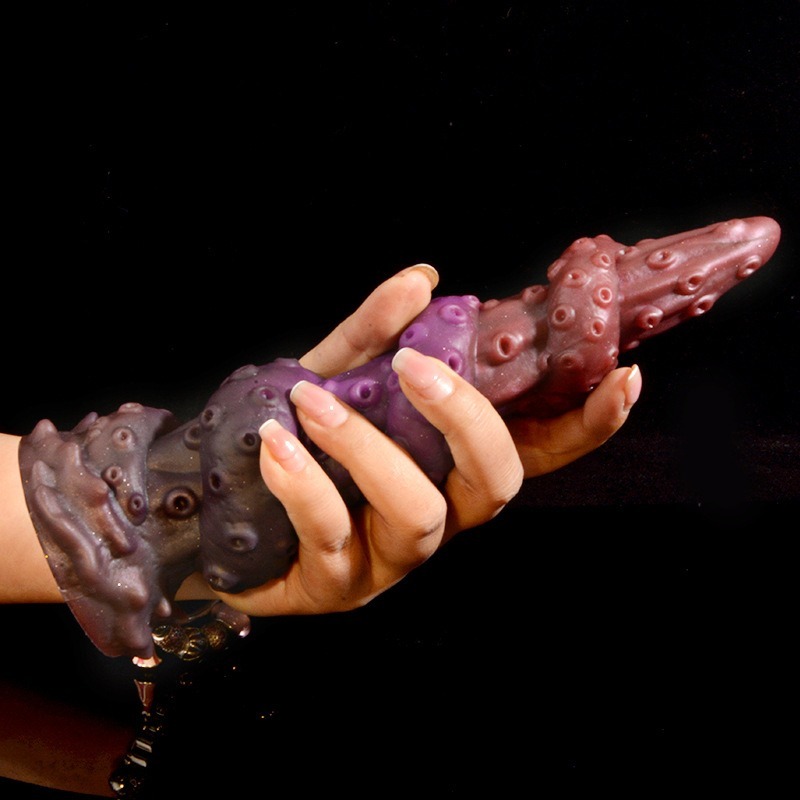 【瘋馬情趣】章魚腳陽具 異形陽具 陽具 肉棒 陰莖 老二 假屌 按摩棒 自慰棒 逼真老二吸盤 情趣用品-細節圖5