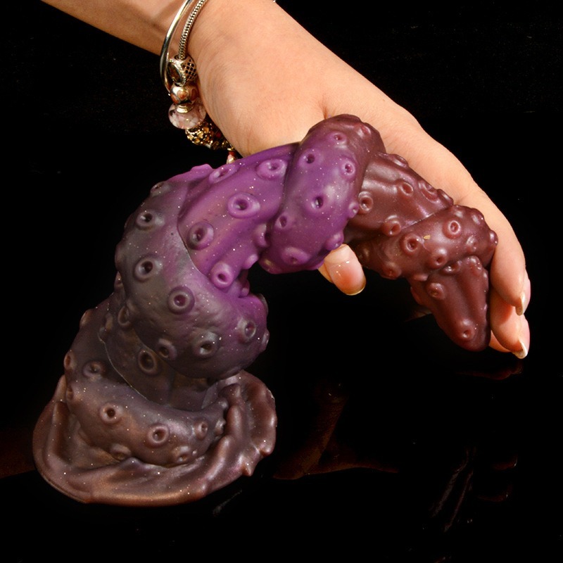 【瘋馬情趣】章魚腳陽具 異形陽具 陽具 肉棒 陰莖 老二 假屌 按摩棒 自慰棒 逼真老二吸盤 情趣用品-細節圖7