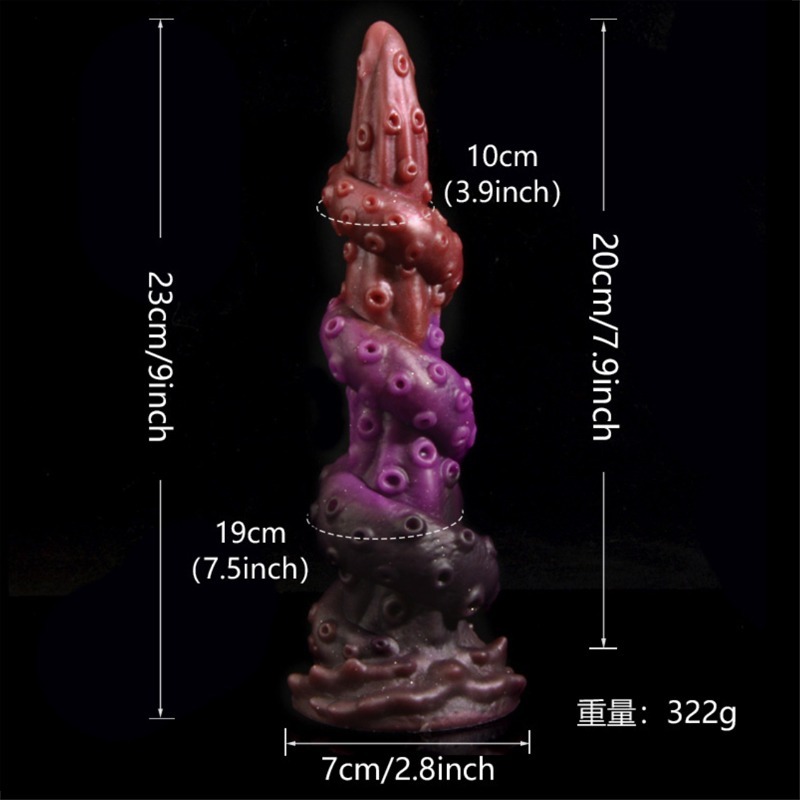 【瘋馬情趣】章魚腳陽具 異形陽具 陽具 肉棒 陰莖 老二 假屌 按摩棒 自慰棒 逼真老二吸盤 情趣用品-細節圖9