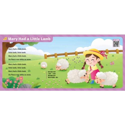 双美　寶寶繪本音樂書：一起來唱ABC：（12首英文童謠+12首卡拉伴唱+12個兒歌動畫+4個伴奏音效）　大醬童書專賣店-細節圖4