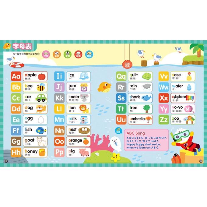 風車  小手點讀學前啟蒙百科(ㄅㄆㄇ+ABC+123+兒歌) 大醬童書專賣店-細節圖5